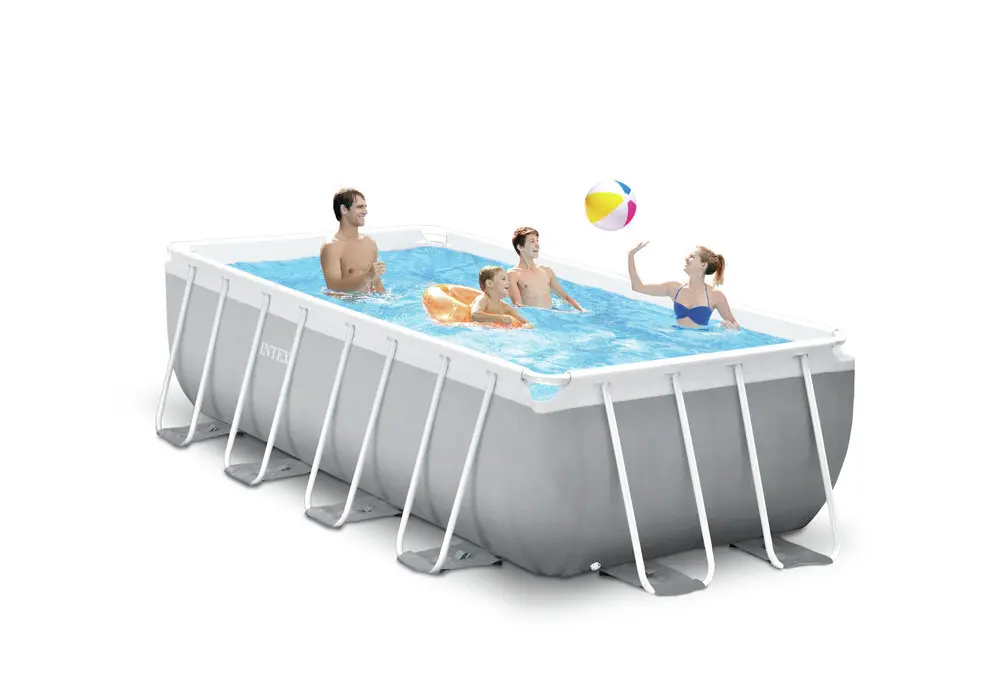Piscina cu cadru metalic INTEX Prism Quadra 400 x 200 x 122 cm - imagine 2