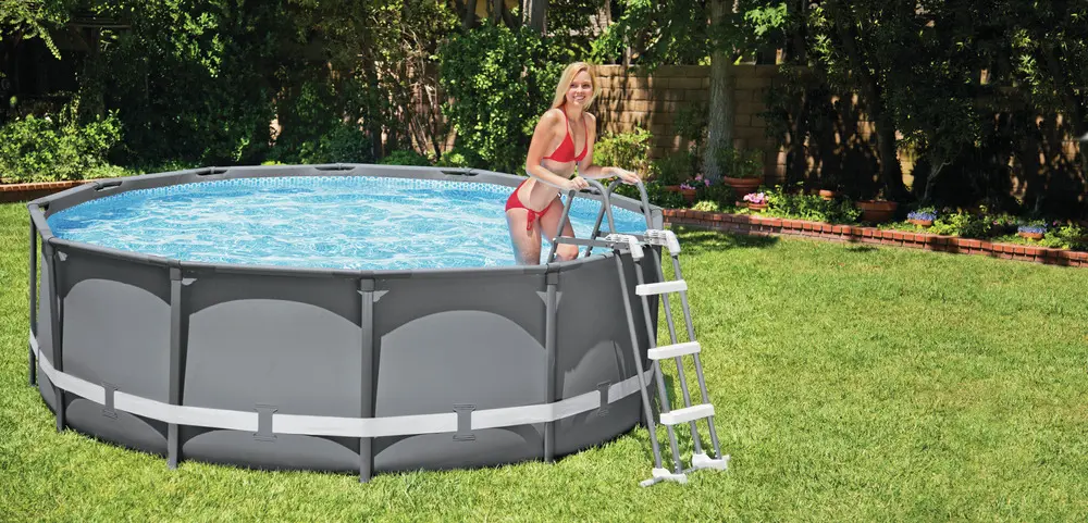 Scara de acces pentru piscine 91 - 107 cm Intex - imagine 2