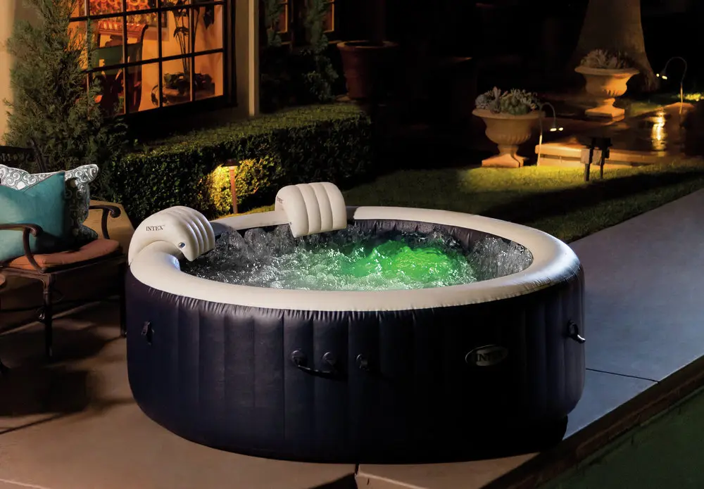 Jacuzzi gonflabil Intex PureSpa Plus Bubble Massage 196 x 71 cm - imagine 5