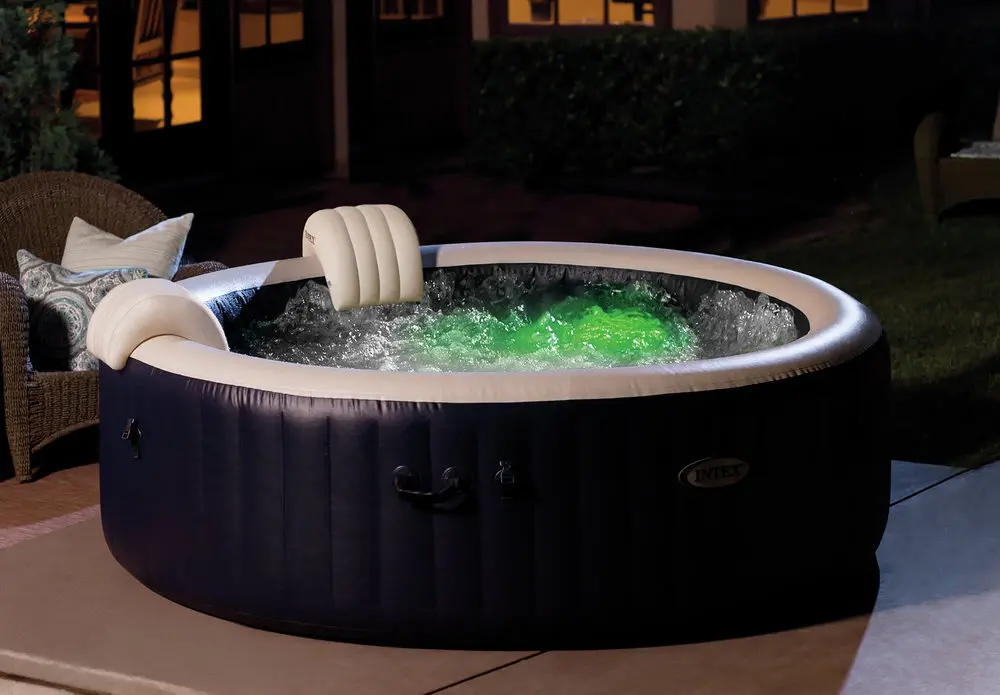 Jacuzzi gonflabil Intex PureSpa Plus Bubble Massage 216 x 71 cm - imagine 6