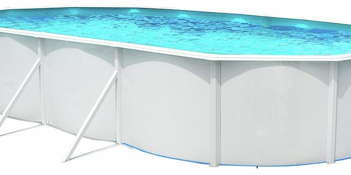 Piscina supraterana cu pereti de otel  Nuovo de Luxe oval 730 x 366 x 120 cm