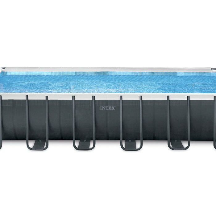Piscina cu cadru metalic INTEX Ultra Quadra XTR 732 x 366 x 132 cm ( cu pompa de filtrare + scara + folie acoperire )