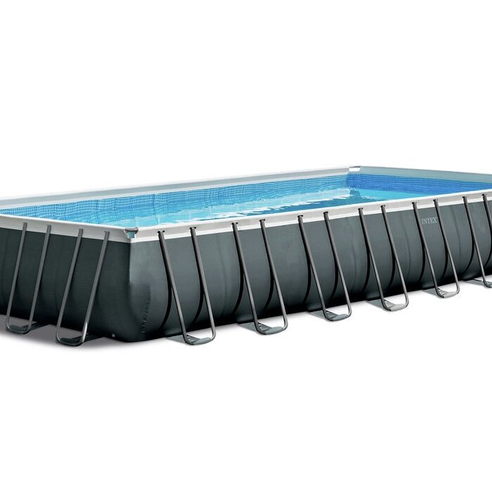 Piscina cu cadru metalic INTEX Ultra Quadra XTR 975 x 488 x 132 cm ( cu pompa de filtrare + scara + folie acoperire )