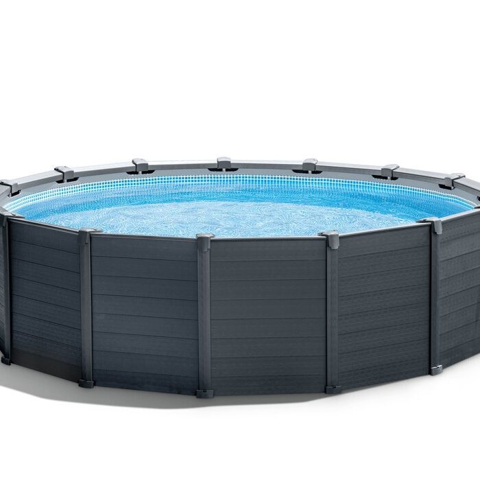 Piscina INTEX Graphite 478 x 124 cm ( cu pompa de filtrare + scara + folie acoperire )