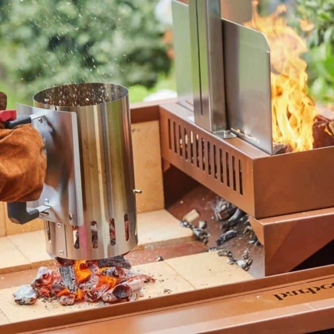 Grătar pe lemne carbuni Pedro, Barbecook - imagine 4